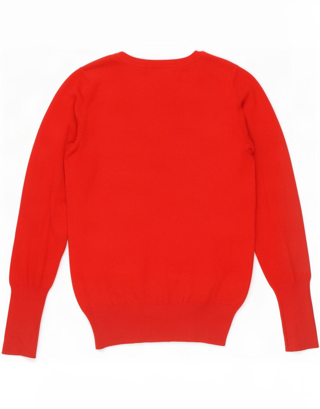 Zara Pull col V pour femme UK 12 Rouge moyen