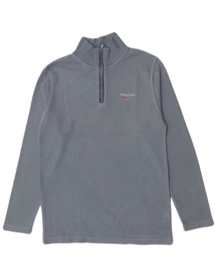 Marlboro Classics Pull à col zippé pour garçon 15-16 ans Grand Bleu