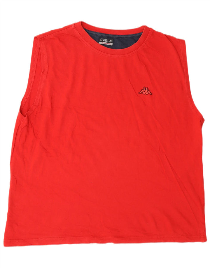 Kappa Débardeur Homme XL Rouge