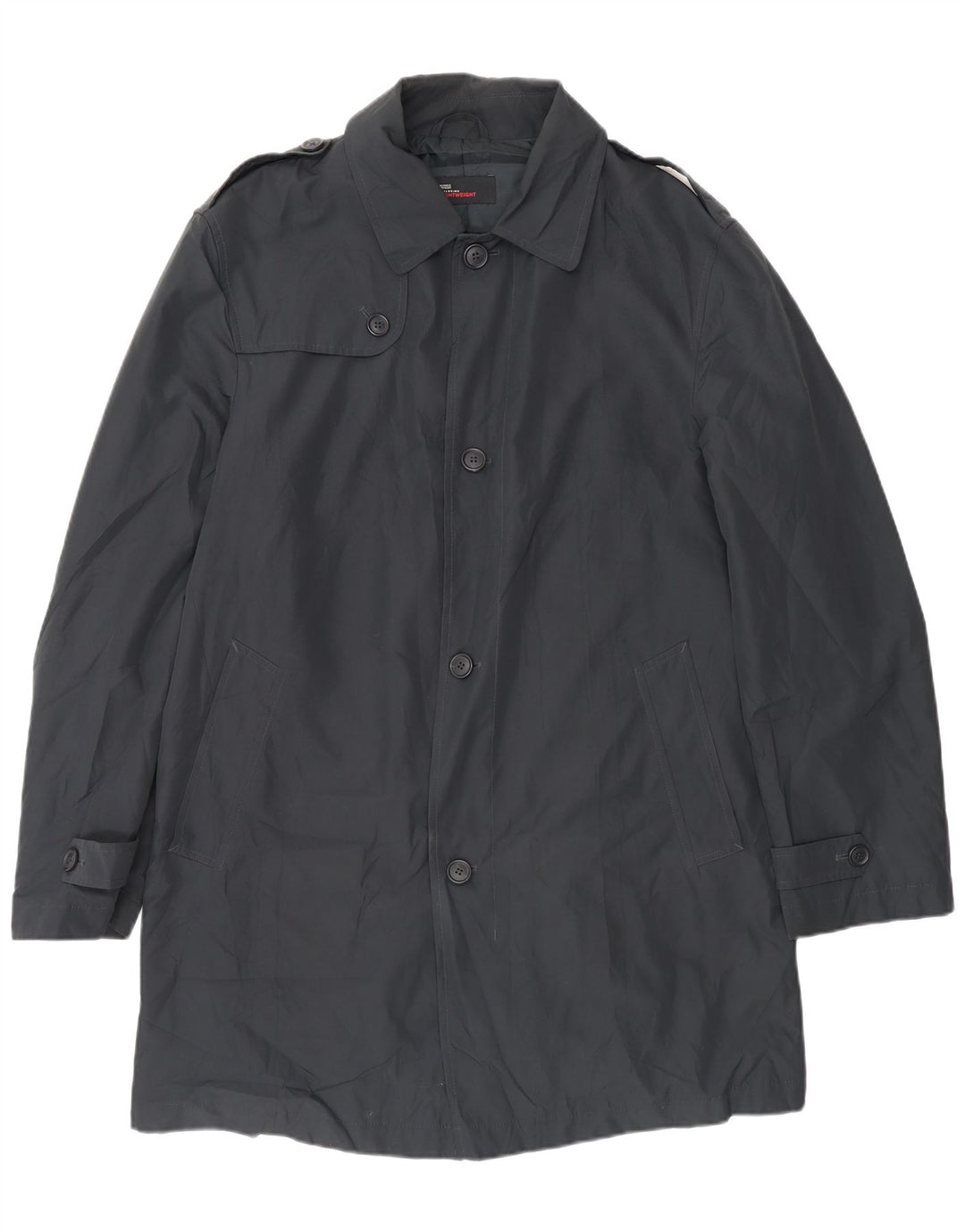Marks & Spencer Trench-Coat Homme UK 38/40 Polyester Noir Moyen