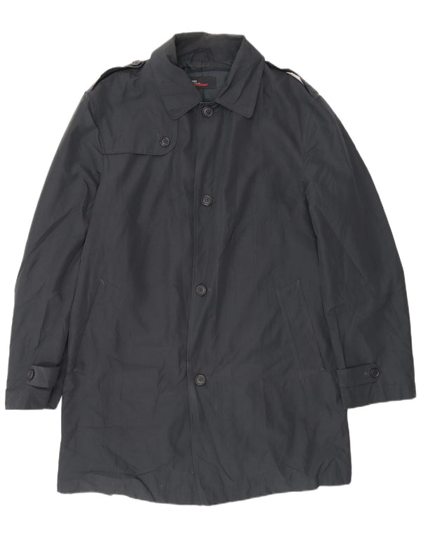Marks & Spencer Trench-Coat Homme UK 38/40 Polyester Noir Moyen