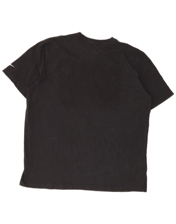 Nike Hommes Carolina Panthers T-Shirt Graphique Coupe Régulière Haut XL Noir Coton
