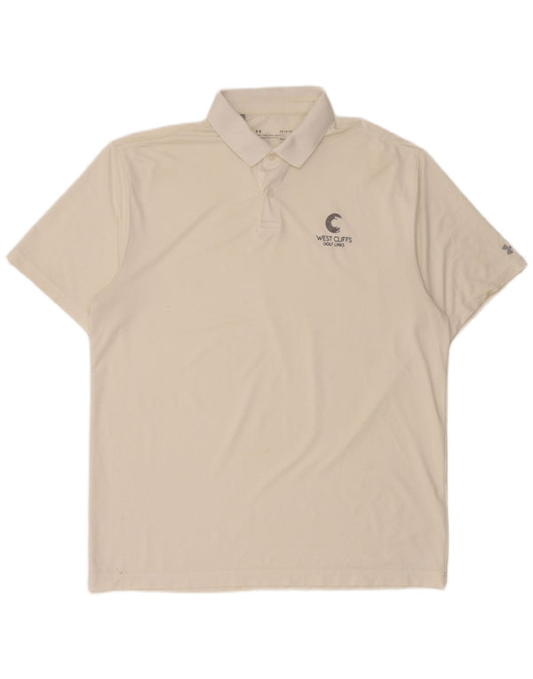Under Armour Polo Heat Gear Homme Grand Blanc