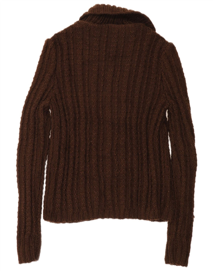 Pull Cardigan Femme Vintage UK 18 XL Marron