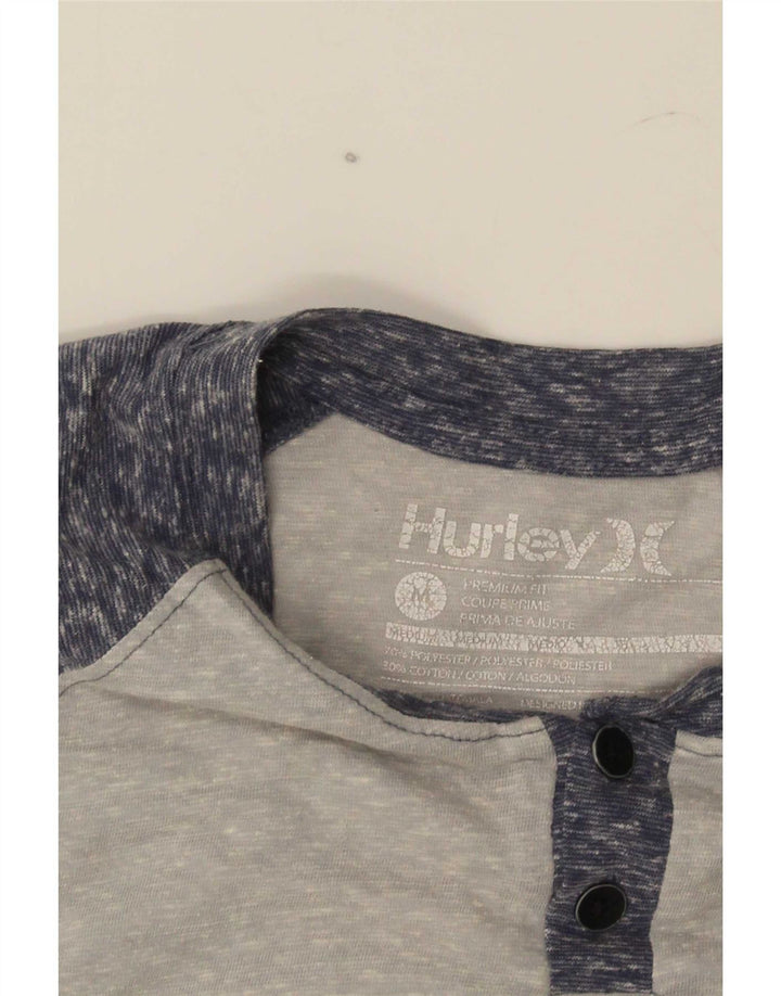 Hurley T-Shirt Premium Fit Homme Gris Moyen Polyester Colorblock