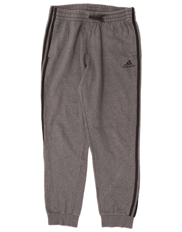 Adidas Pantalon de survêtement pour homme en coton gris Taille L