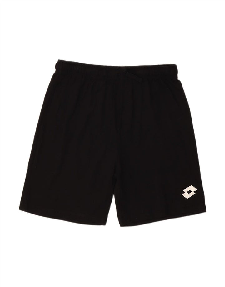 LOTTO Mens Sport Shorts Large  Black Cotton
