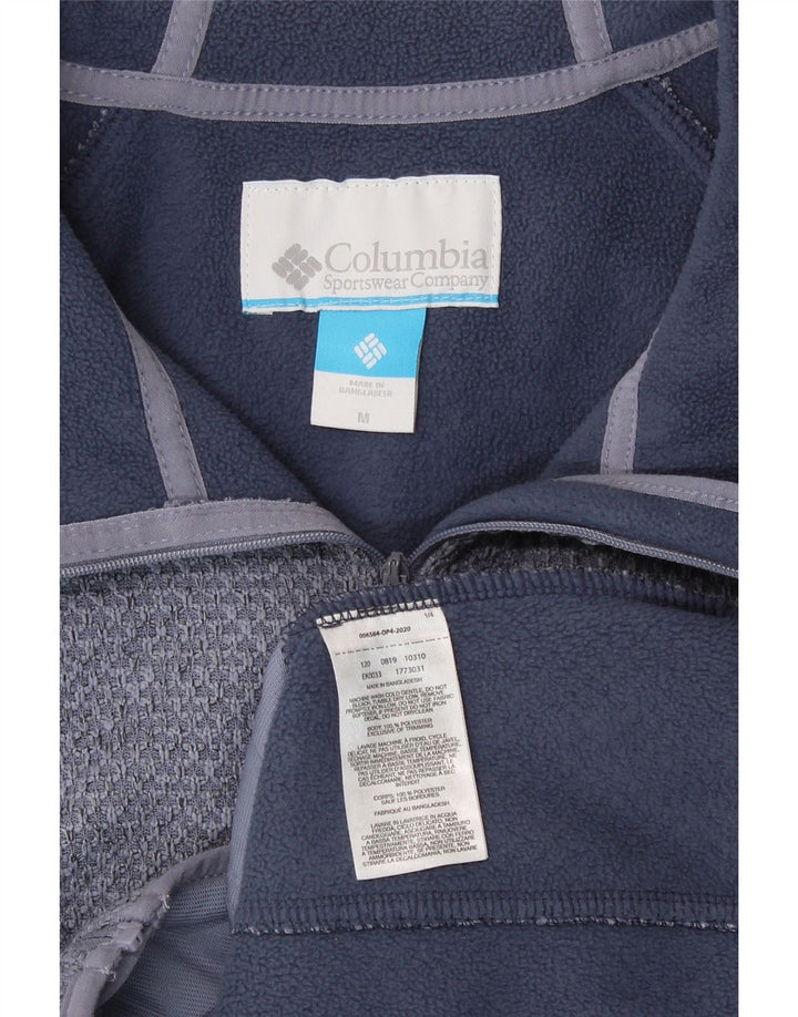 Columbia Pull à capuche zippé pour femme UK 14 Bleu moyen Polyester