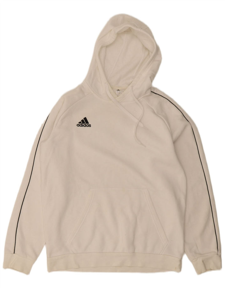 Adidas Pull à capuche pour homme Grand coton blanc