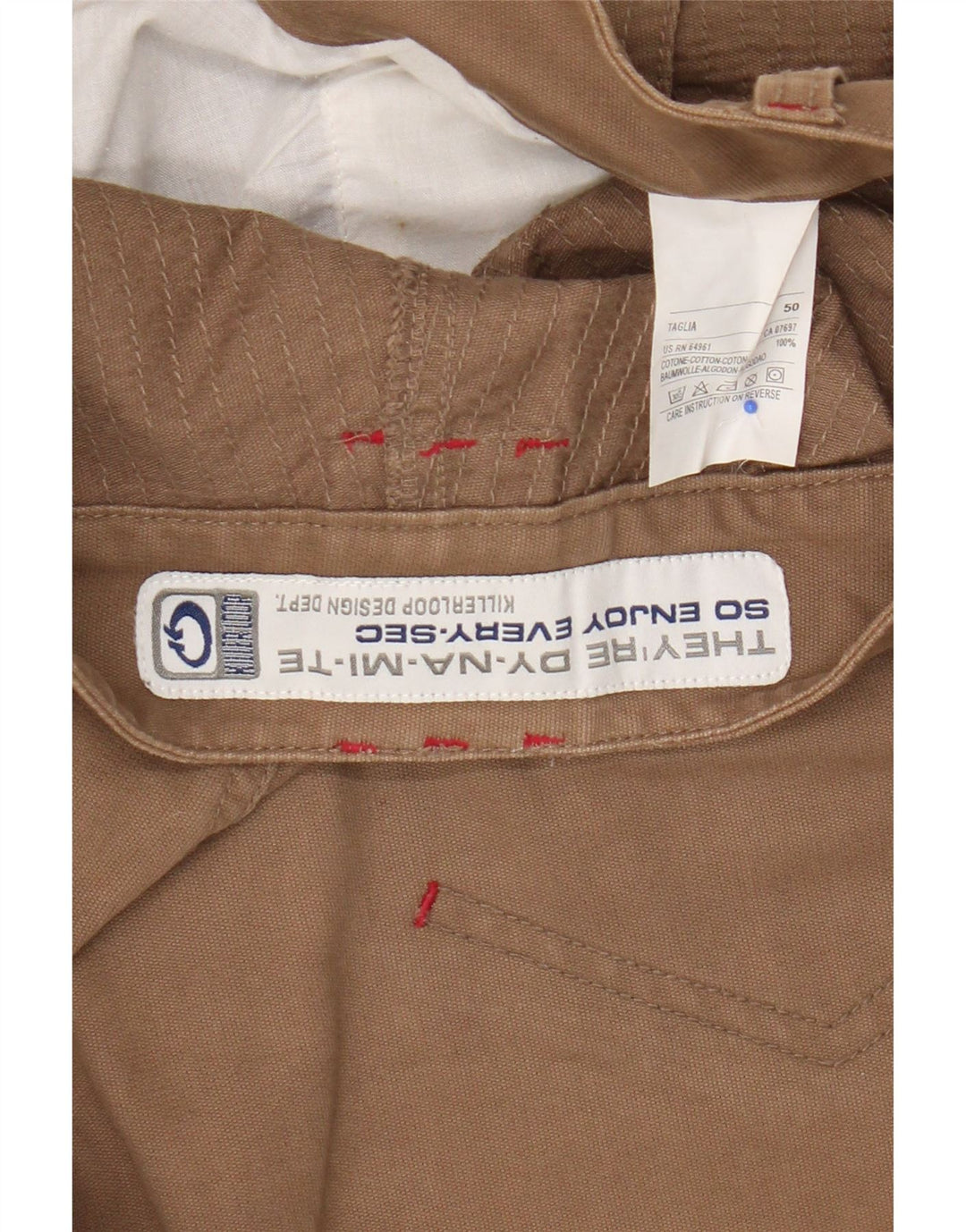Killer Loop Bermuda Homme IT 50 Large W38 Coton Beige