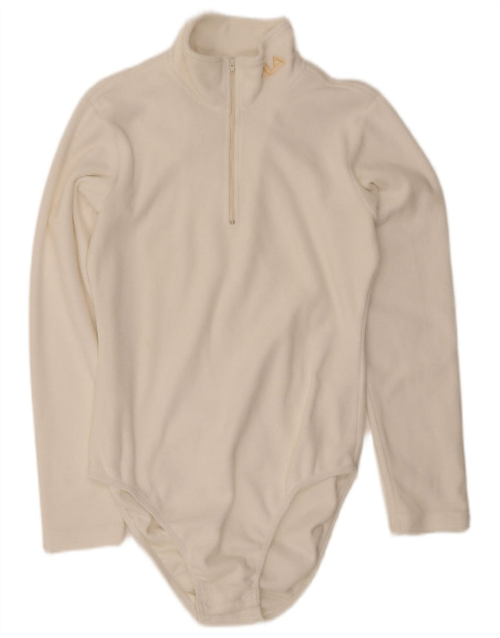 Fila Body en polaire à manches longues pour femme UK 14 Polyester blanc moyen