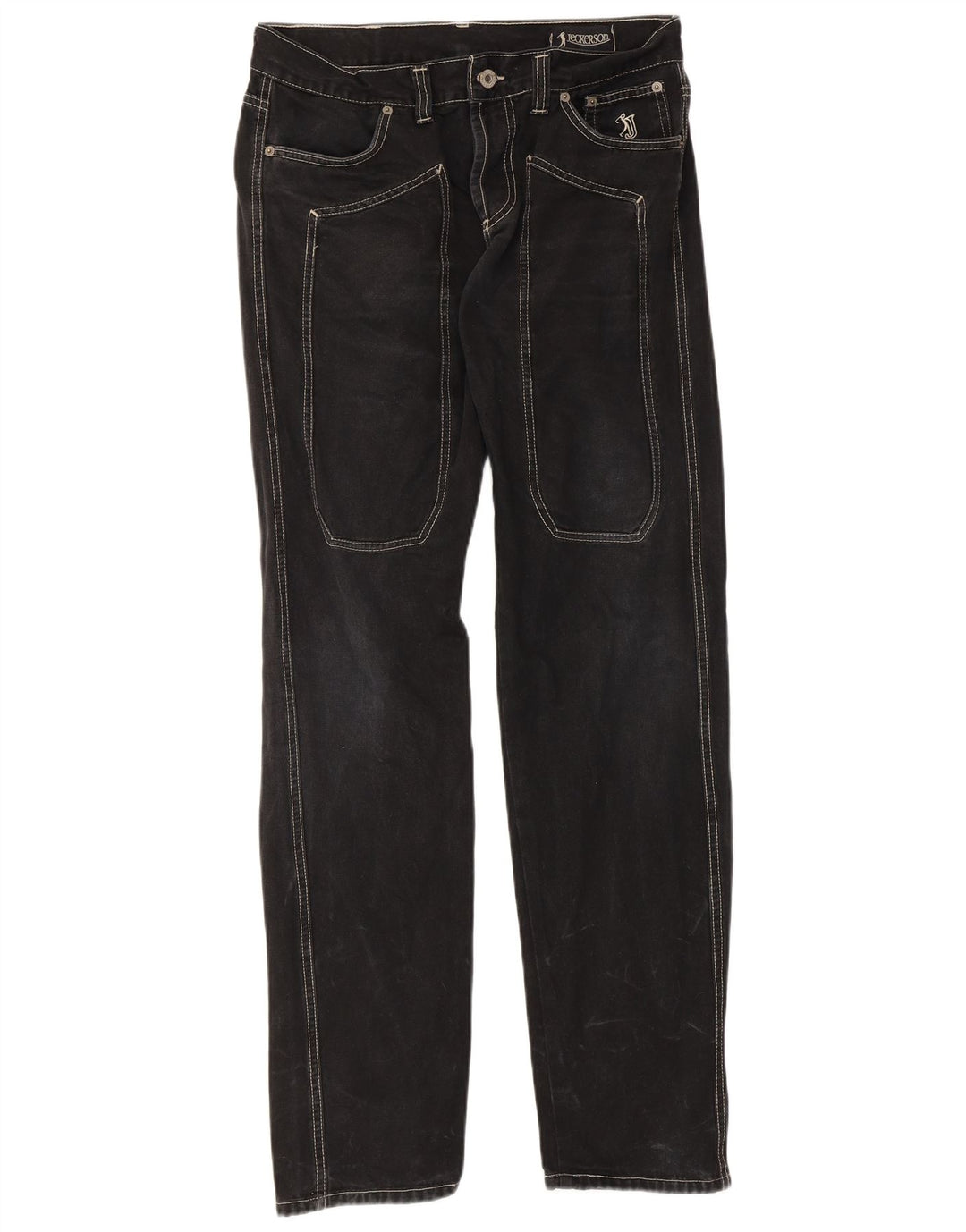 Jeckerson Jean droit homme IT 48 Medium W32 L32 coton noir