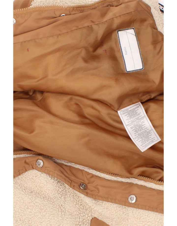 Dkny Veste matelassée à capuche pour fille 5-6 ans Marron Colorblock Polyester