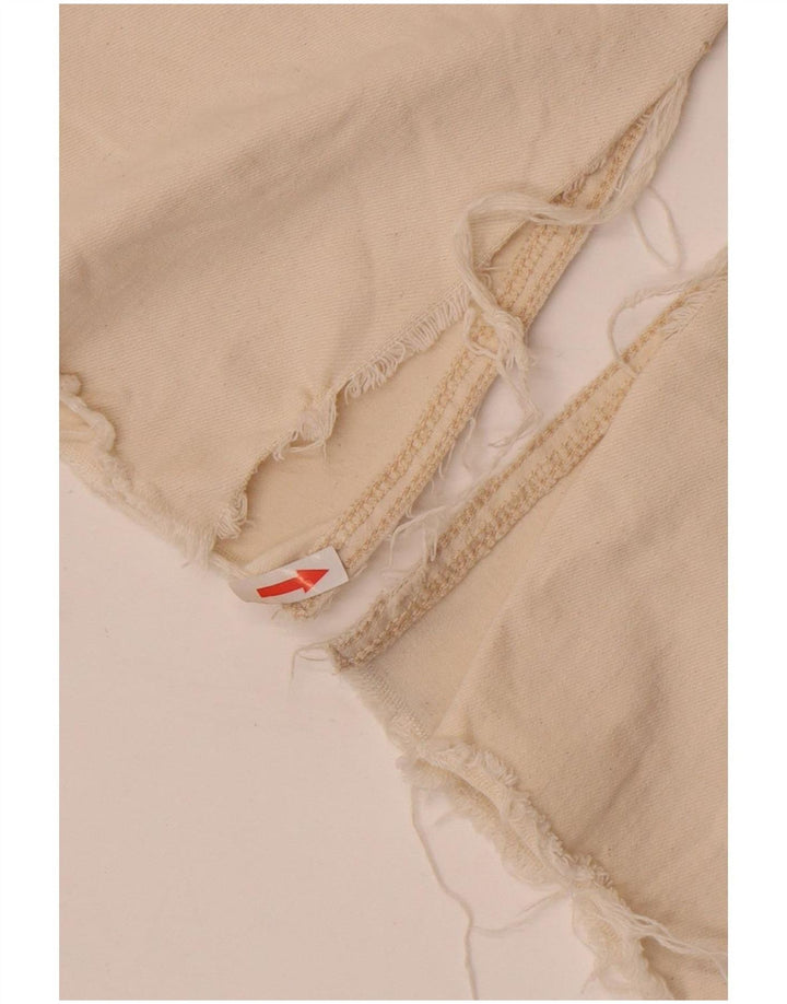 Zara Jean Bootcut Femme EU 38 Petit W28 L32 Blanc Cassé