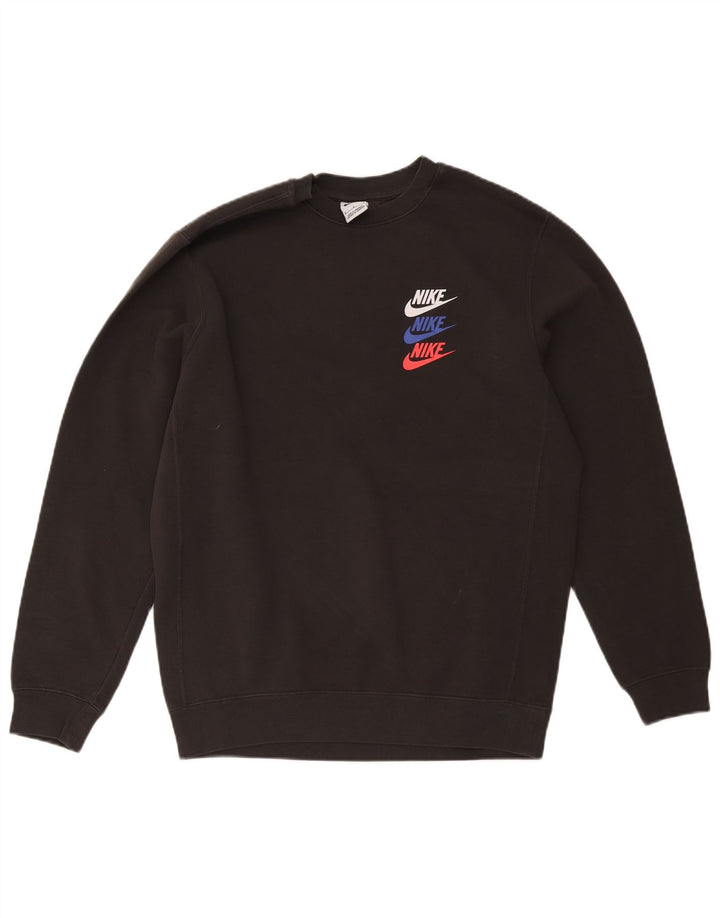 Nike Sweat-shirt graphique pour homme Noir moyen Polyester