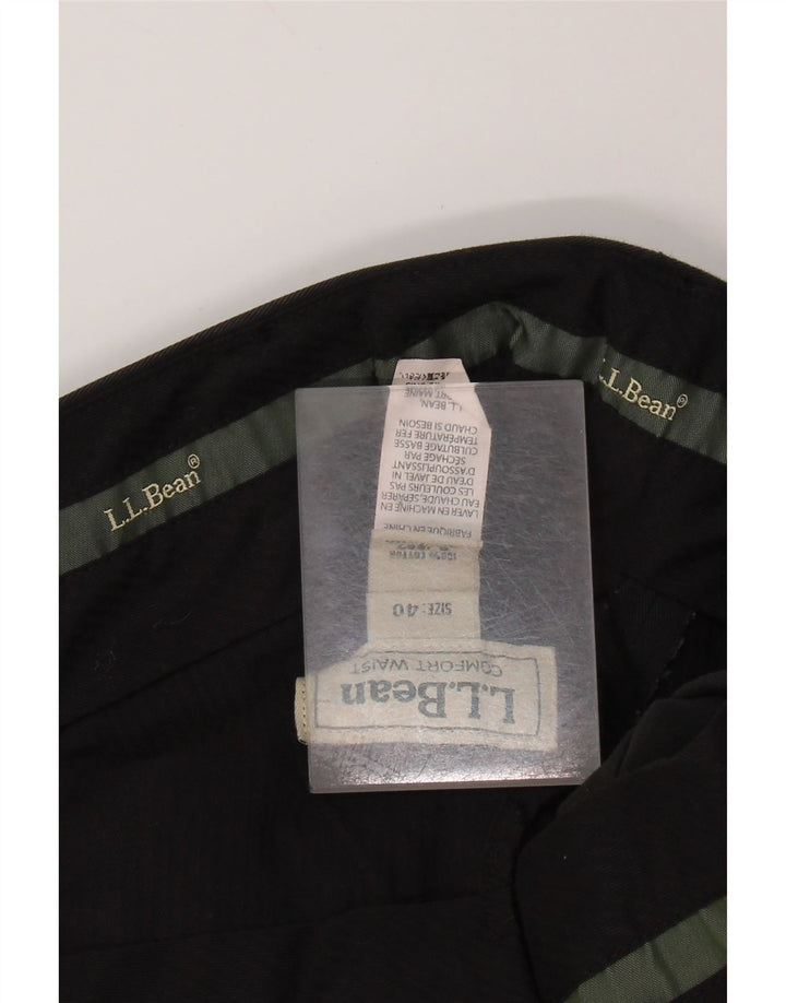 L.L.BEAN Pantalon Chino Pegged Homme W40 L31 Coton Noir