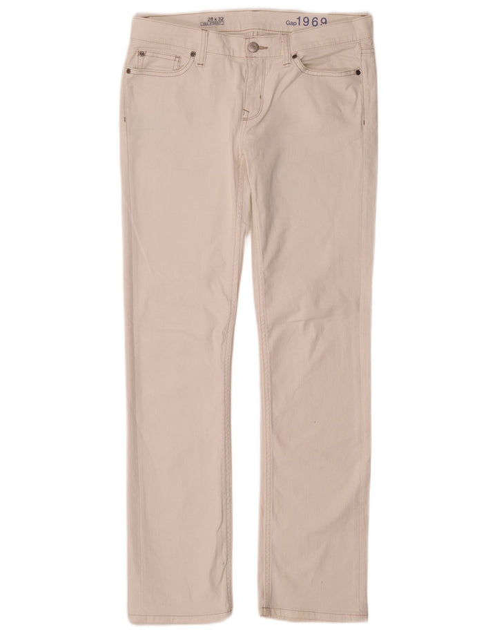 Jean droit femme Gap W28 L32 coton blanc