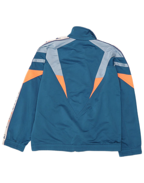 Diadora Veste de survêtement graphique pour hommes UK 32 2XS Bleu Colorblock