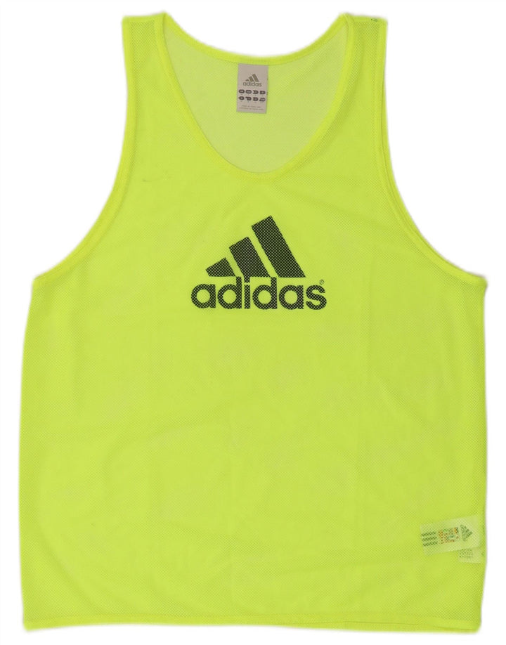 Adidas Débardeur Graphique Homme Petit Jaune Polyester