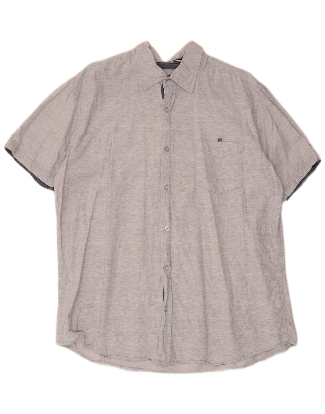 Lee Chemise à Manches Courtes Homme XL Bleu Moucheté Coton