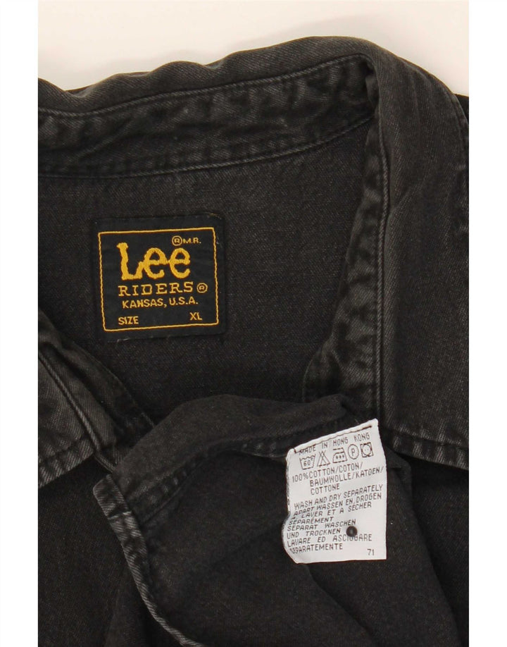 Lee Chemise en Jean Riders Homme XL Noir Coton