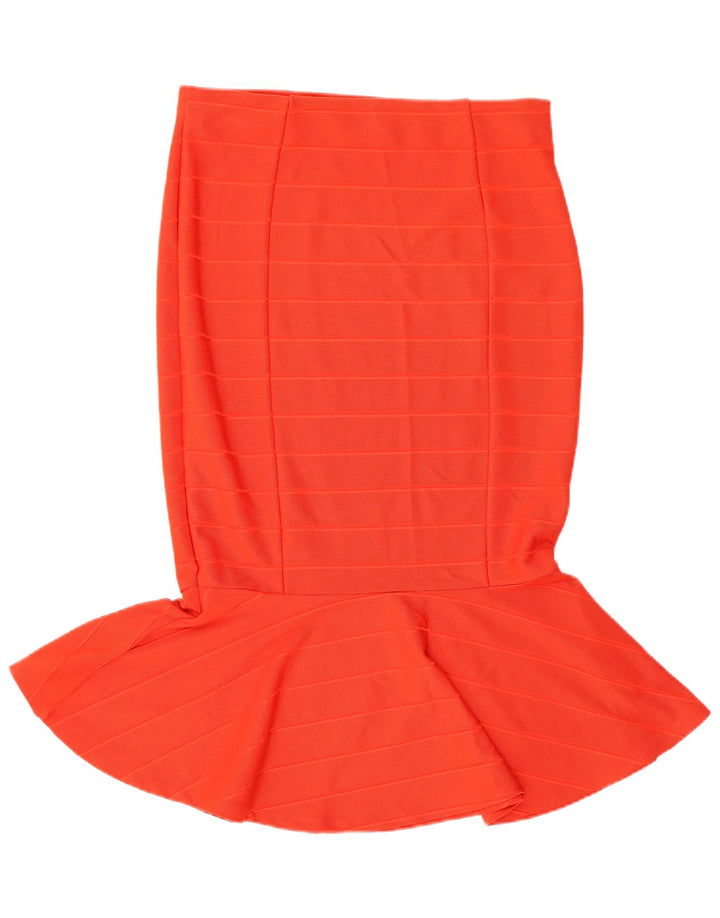 Marks & Spencer Jupe sirène pour femme UK 14 Large W32 Polyester rayé rouge