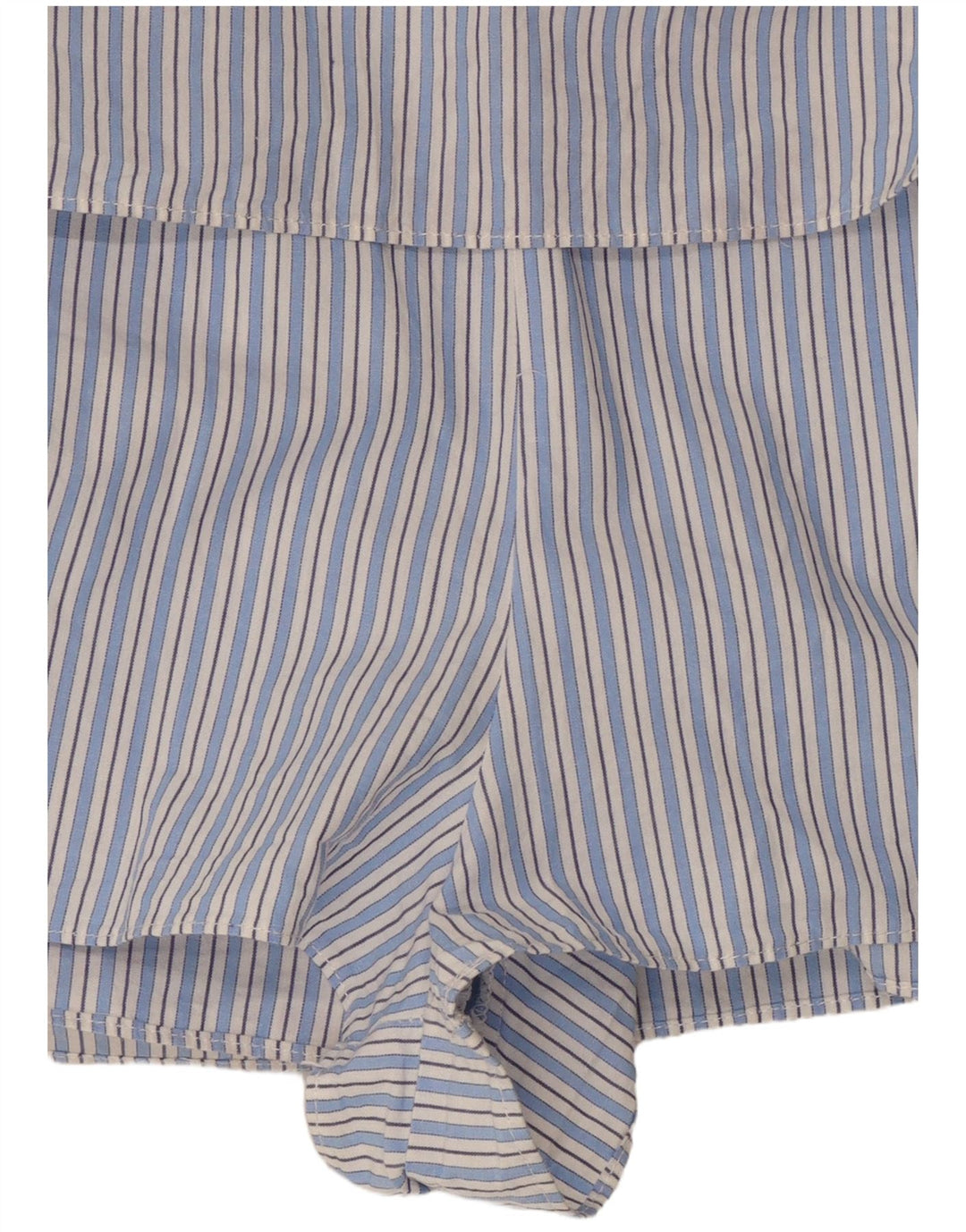 ZARA Combishort à manches 3/4 pour femme UK 10 Petit Bleu Rayé