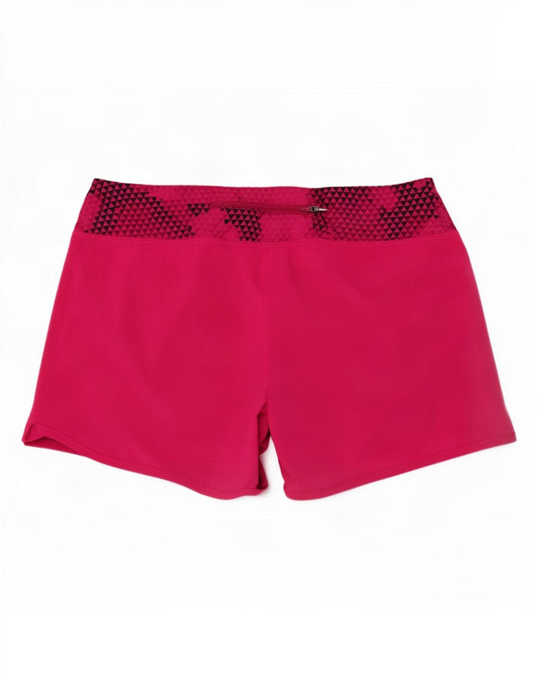 Nike Short de sport Dri Fit pour femme UK 10 Petit rose géométrique en polyester