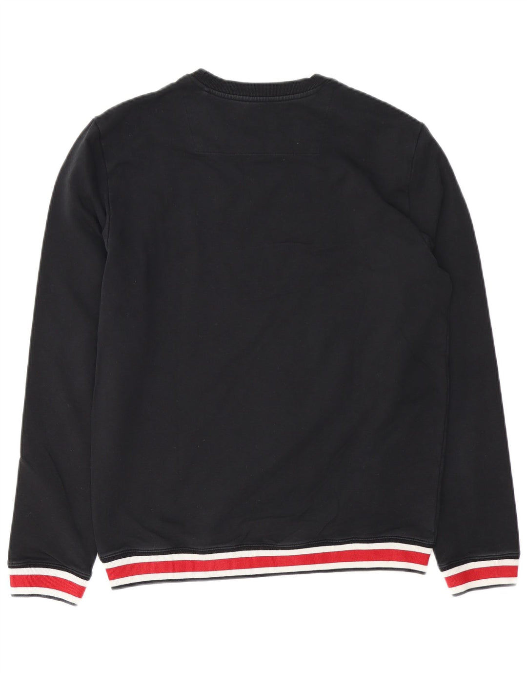 GUESS Sweat-shirt coupe slim pour homme UK 40 Medium Noir Colourblock