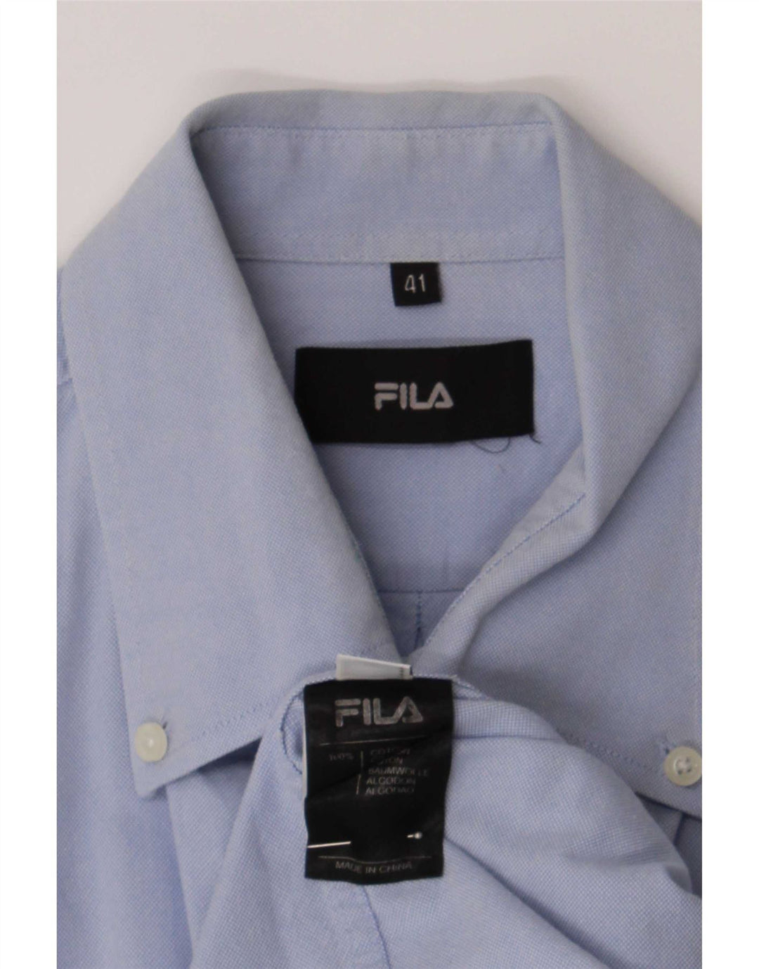 Fila Chemise Homme Taille 41 Grand Bleu Coton