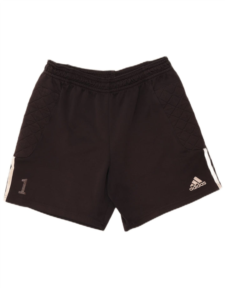 Adidas Short de sport Climalite pour homme en polyester rayé noir moyen