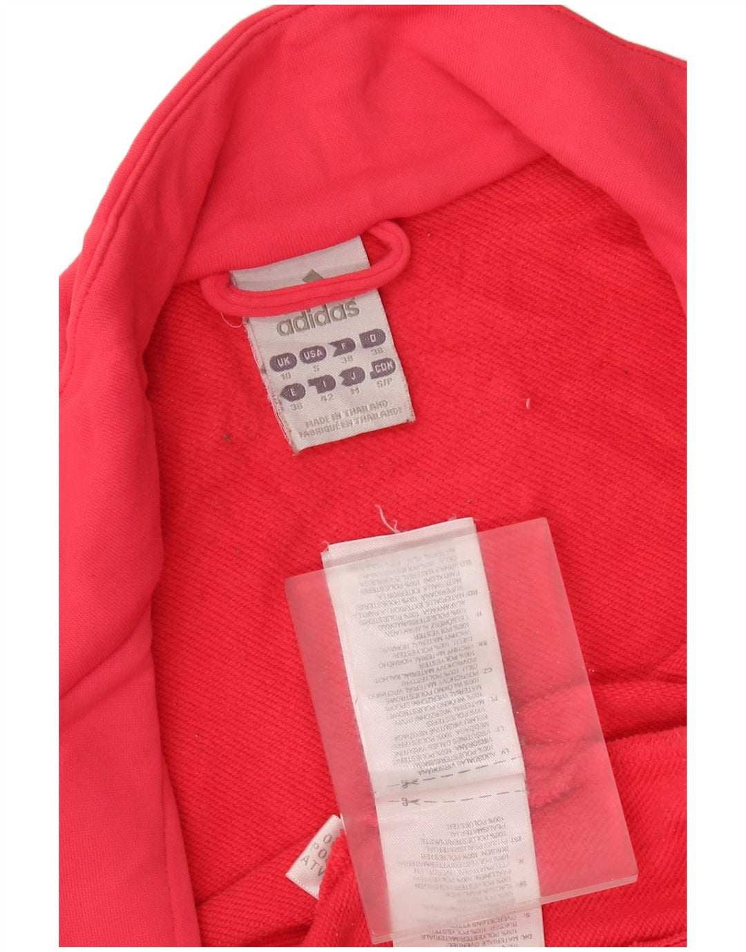 ADIDAS Veste de survêtement pour femme UK 10 Petit Rose Polyester