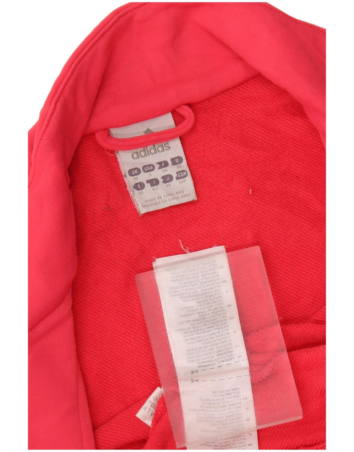 ADIDAS Veste de survêtement pour femme UK 10 Petit Rose Polyester