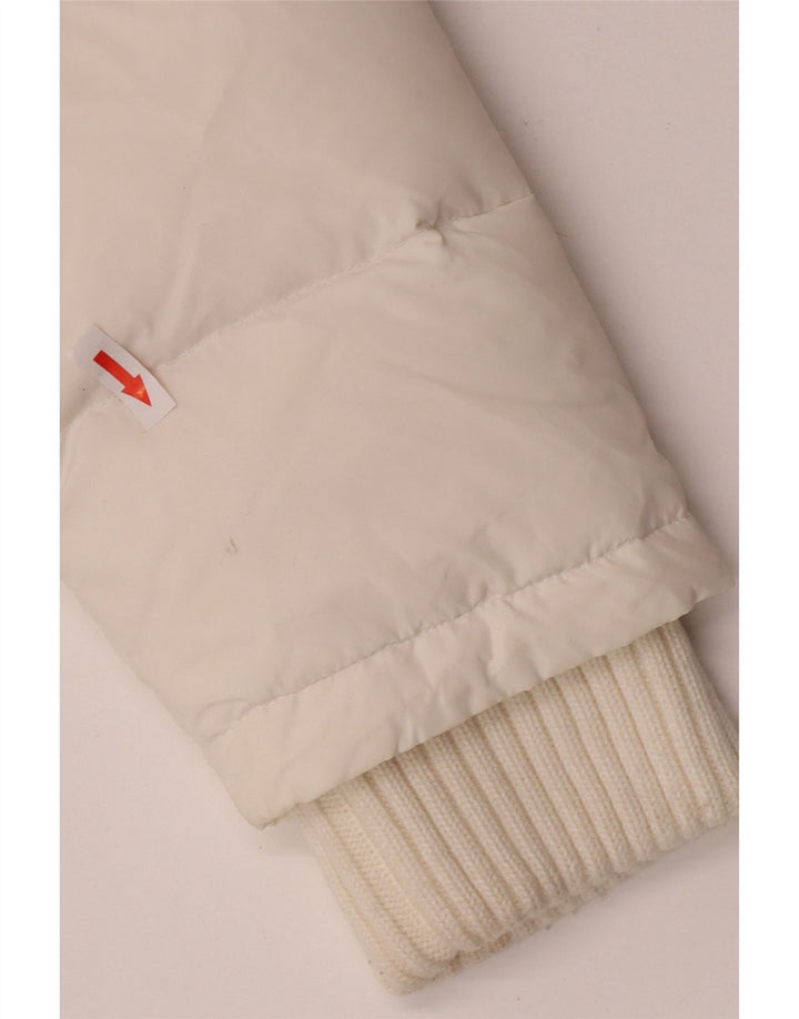 Phard Veste matelassée à capuche pour femme UK 14 Medium White Nylon