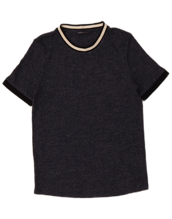 Marks & Spencer T-shirt pour femme UK 14 Bleu marine moyen moucheté