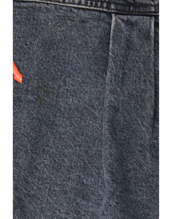Zara Veste en jean surdimensionnée pour femme UK 14 Bleu marine moyen en coton