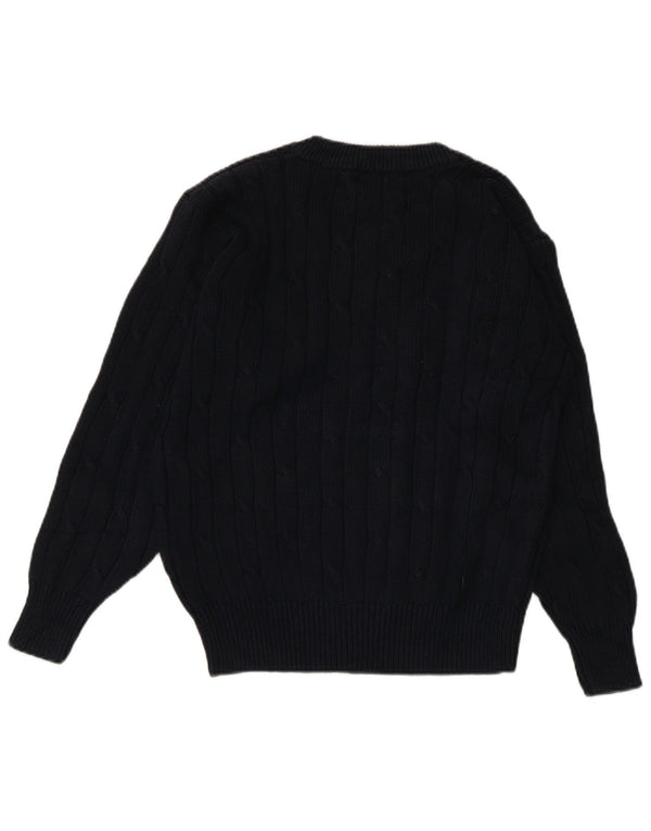 CONTE OF FLORENCE Pull col en V pour femme UK 10 Small Bleu marine