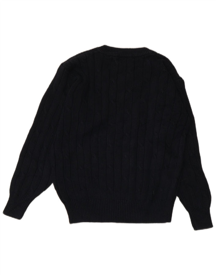 CONTE OF FLORENCE Pull col en V pour femme UK 10 Small Bleu marine