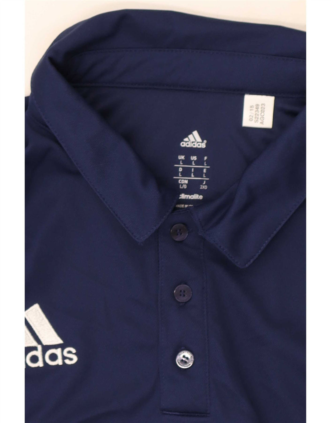 Adidas Hommes Climalite Polo Grand Bleu Marine Polyester