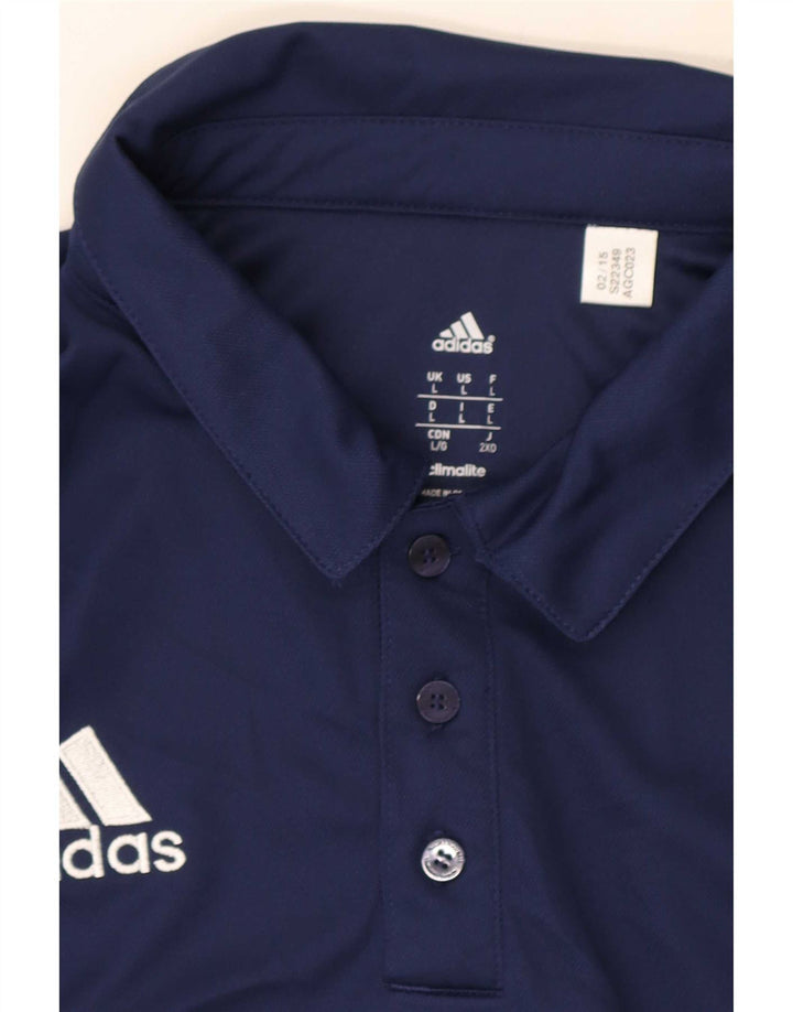Adidas Hommes Climalite Polo Grand Bleu Marine Polyester