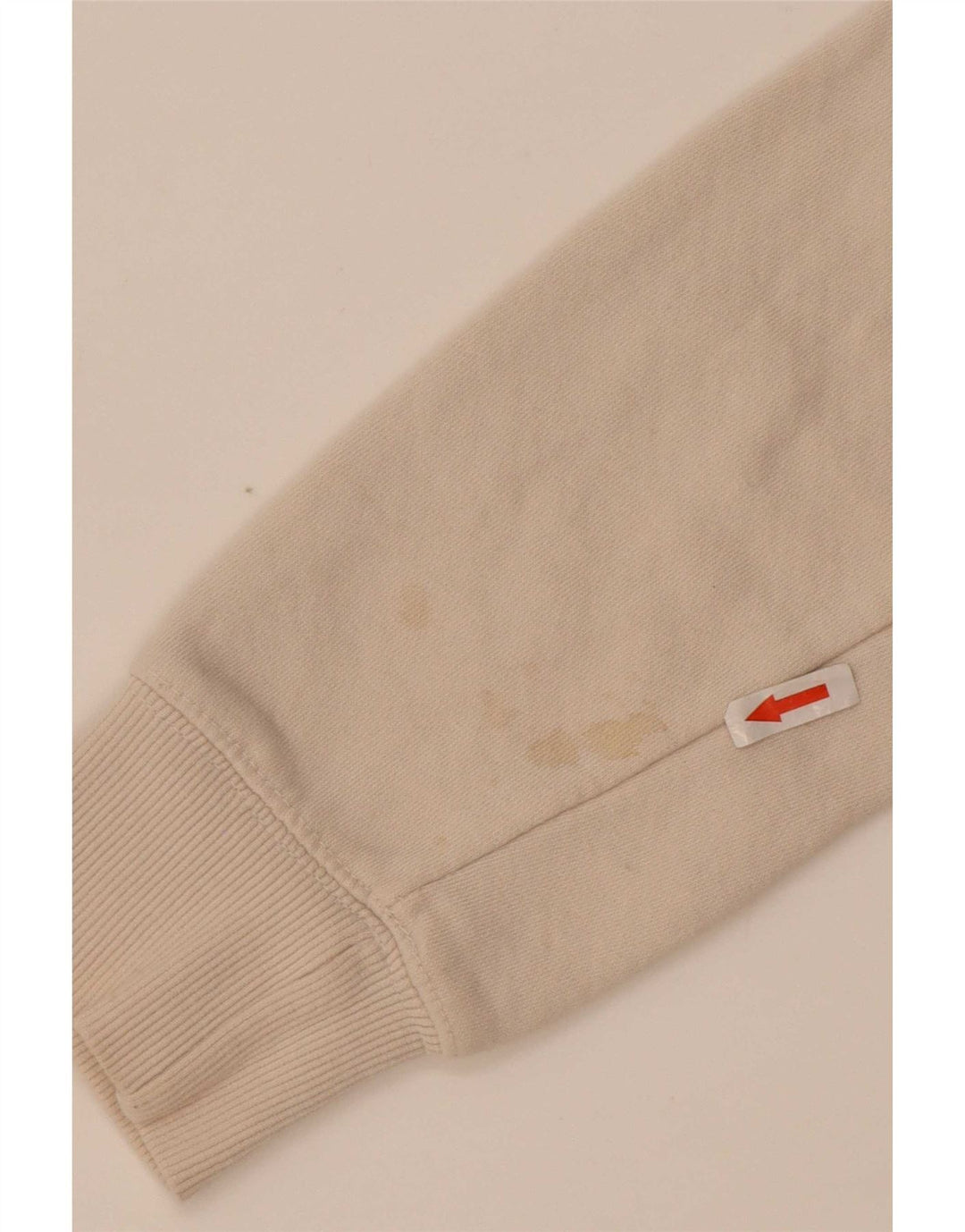 Zara Sweat-shirt surdimensionné pour femme UK 10 Petit coton beige