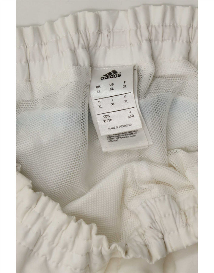 Adidas Short de sport pour homme XL Blanc Polyester
