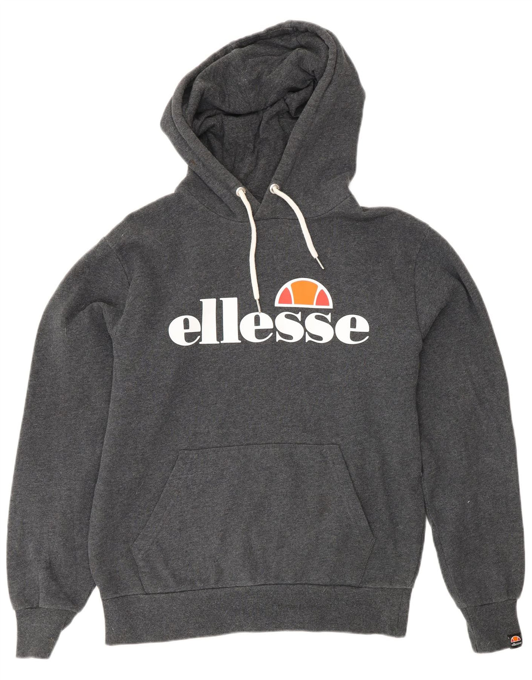Ellesse Pull à Capuche Graphique Homme Gris Moyen Coton