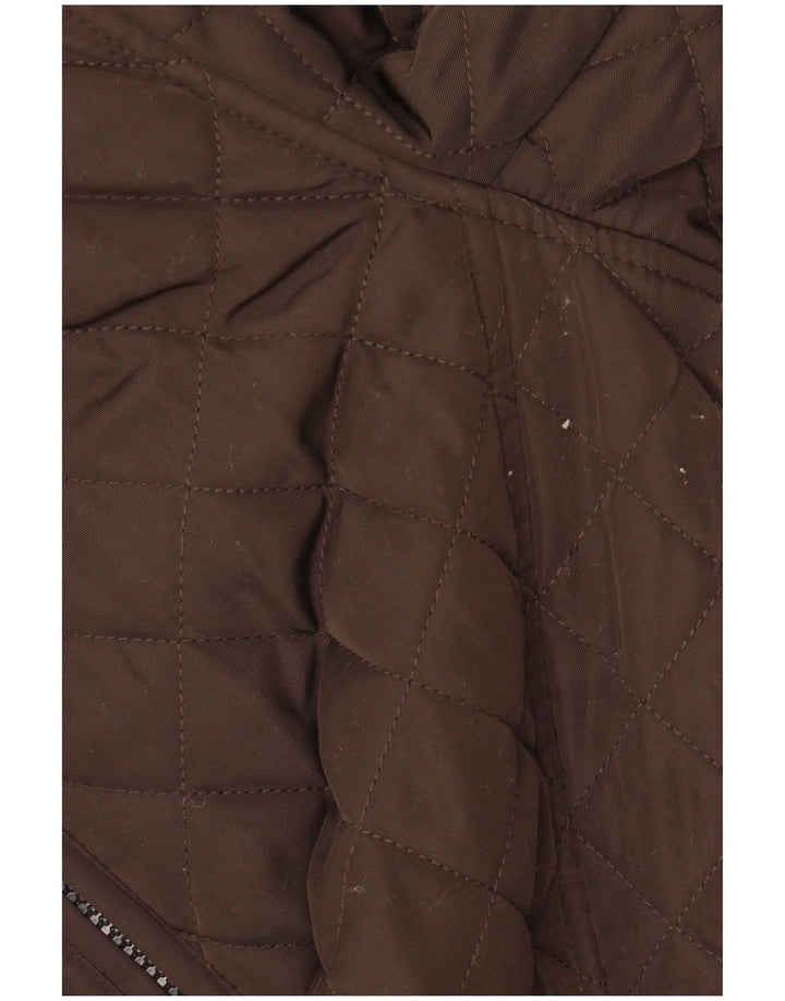 London Fog Veste matelassée pour homme UK 40 Large Marron Polyester