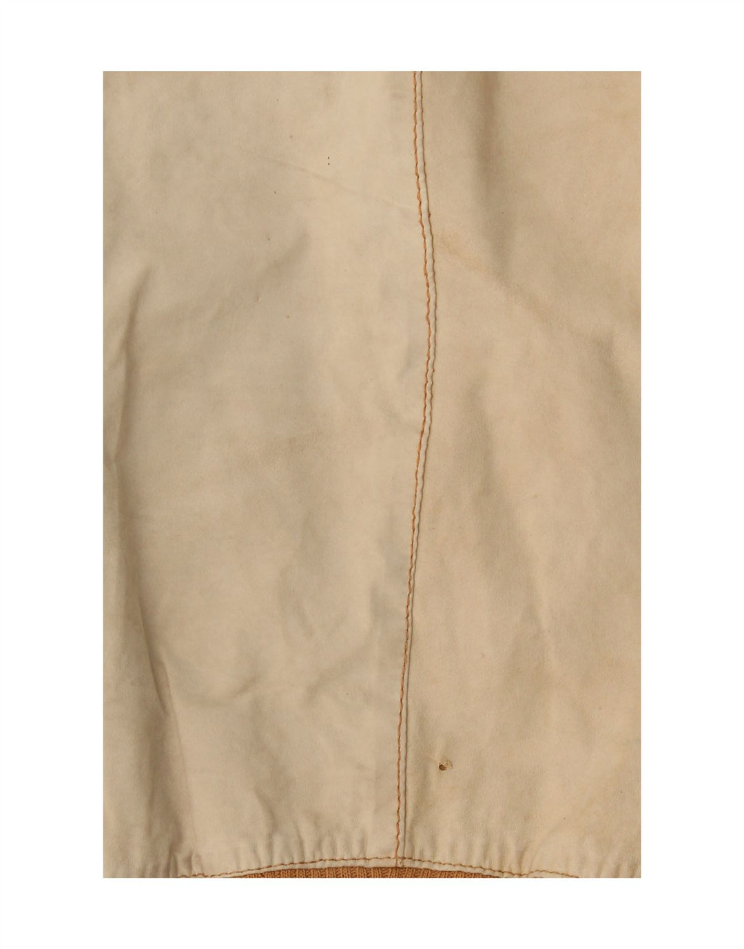 Veste en cuir Bomber femme vintage UK 14 Beige moyen