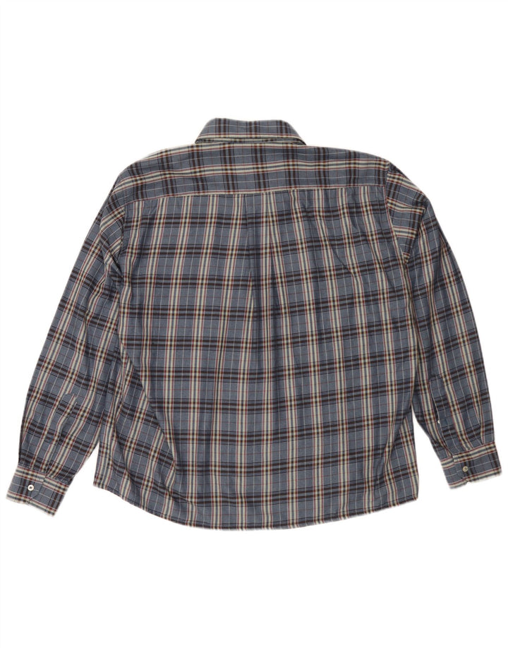 Goose & Gander Chemise en Flanelle Homme IT 48 Bleu Marine Moyen à Carreaux