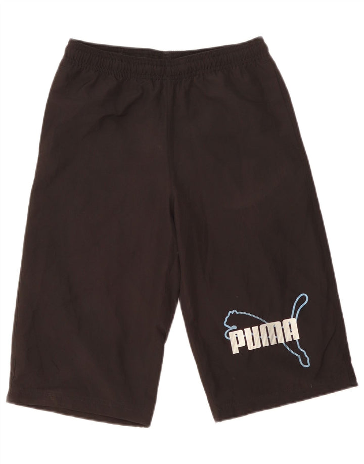 Puma Bermuda Sport Graphique Garçon 13-14 ans Noir Polyester