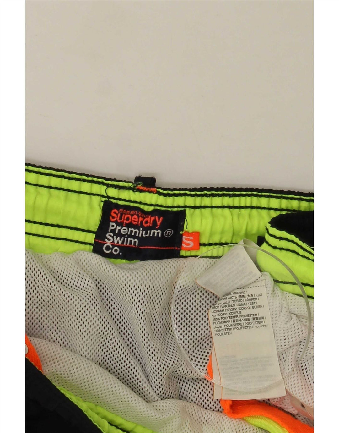 Superdry Short de Bain Homme Petit Noir Polyester