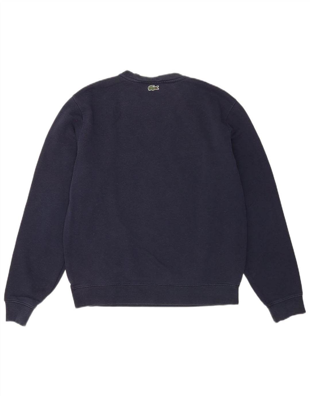 Lacoste Mens Graphic Sweatshirt Jumper Taille 4 Moyen Bleu Marine Coton