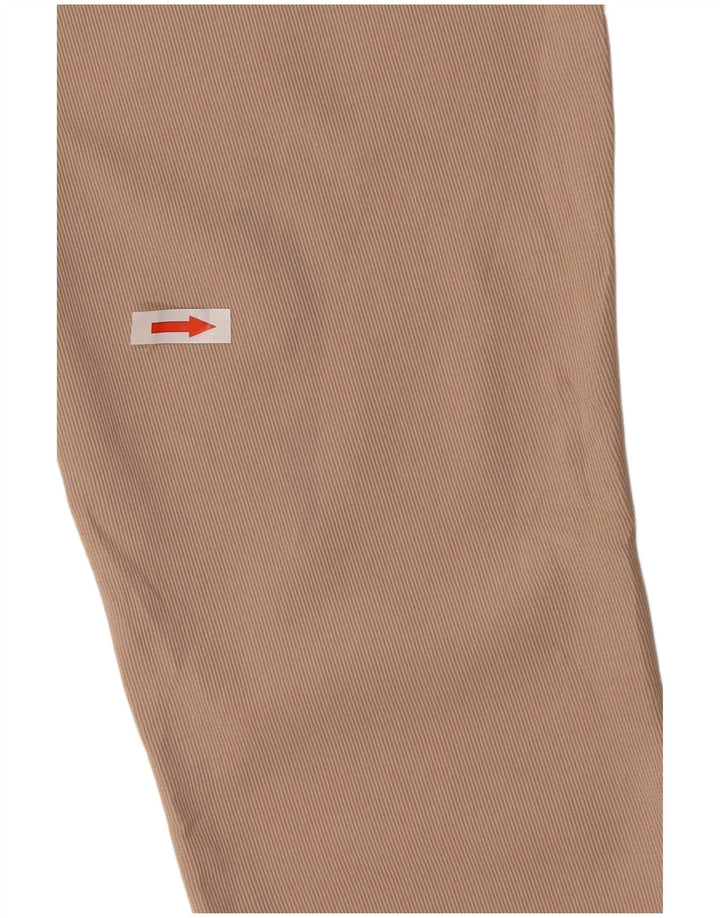 Zara Leggings Femme Moyen W28 L30 Marron Pinstripe Polyester